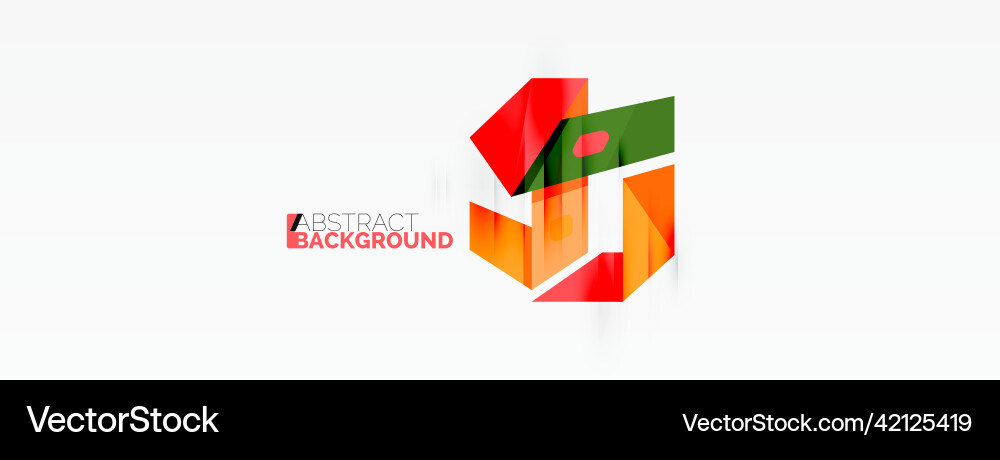 Abstract line and triangle background creative Vector Image