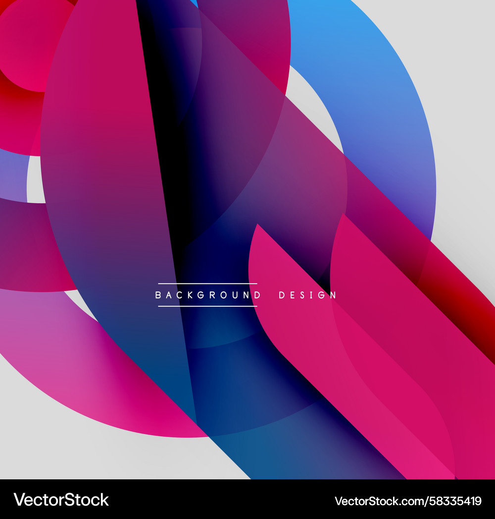 Abstract shapes overlap creating vibrant color Abstract shapes overlap creating vibrant color Vector Image