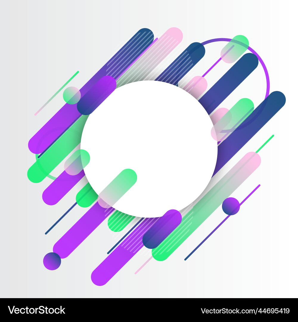 Creative rounded lines edge place for text Creative rounded lines edge place for text Vector Image