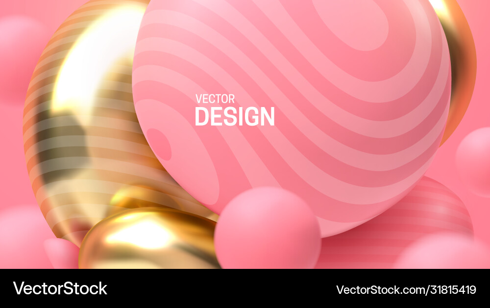 Dynamic 3D Sphere Background vector image