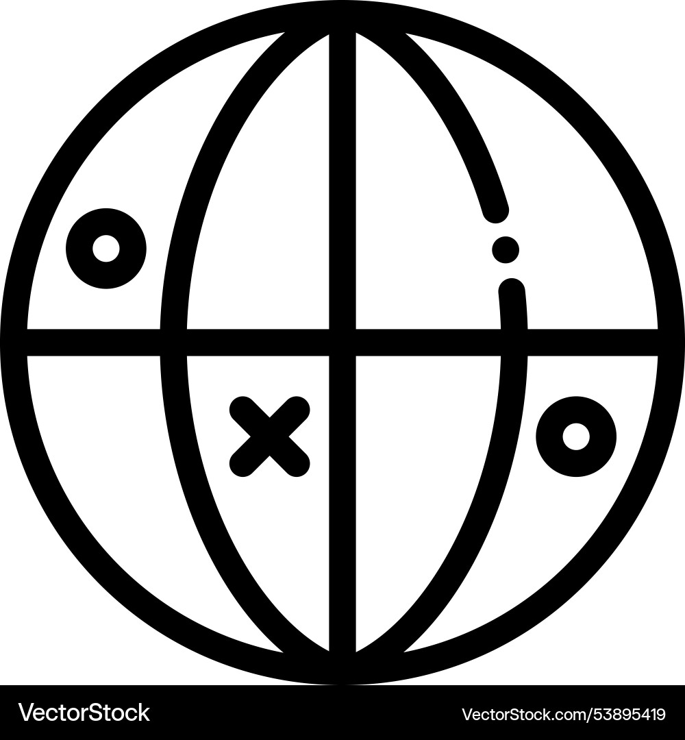 Geolocation icon thin linear style design Geolocation icon thin linear style design vector image