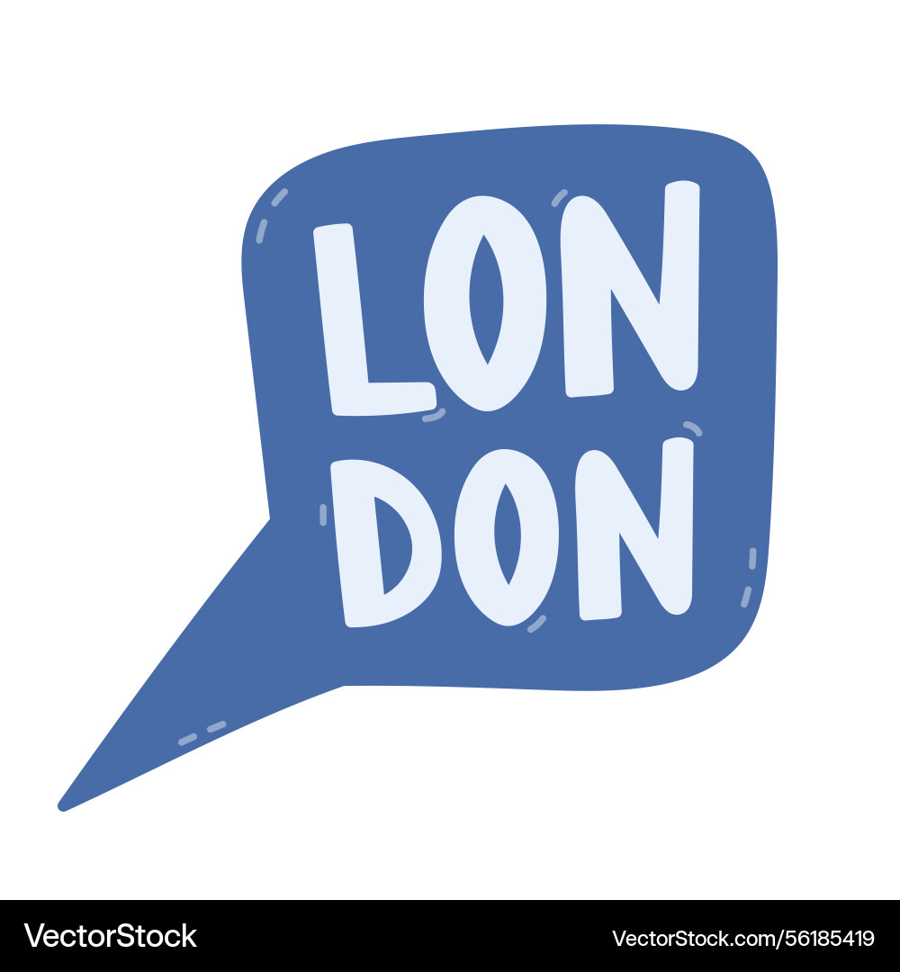 Lovely cartoon speech bubble with hand drawn Lovely cartoon speech bubble with hand drawn Vector Image