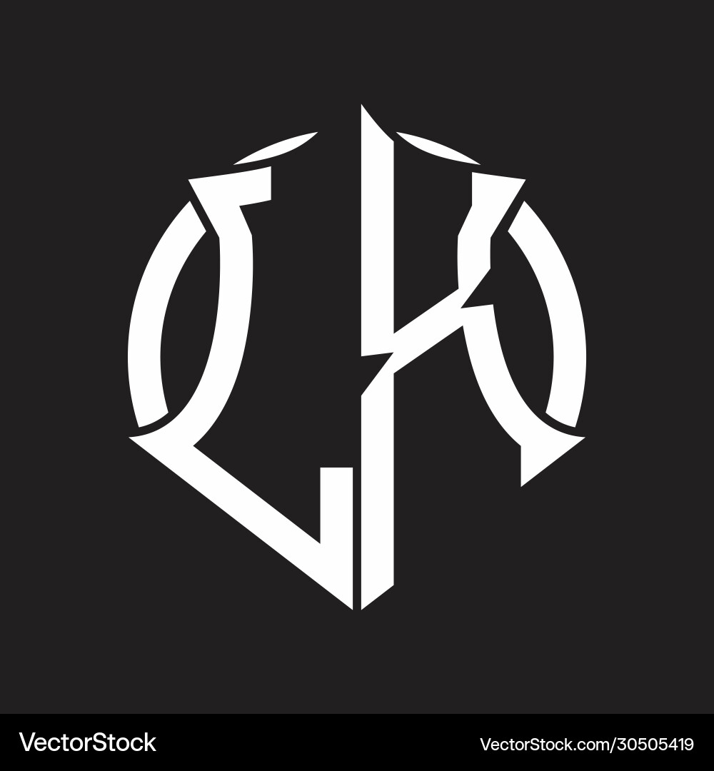 Lx logo monogram with emblem and circle rounded Vector Image
