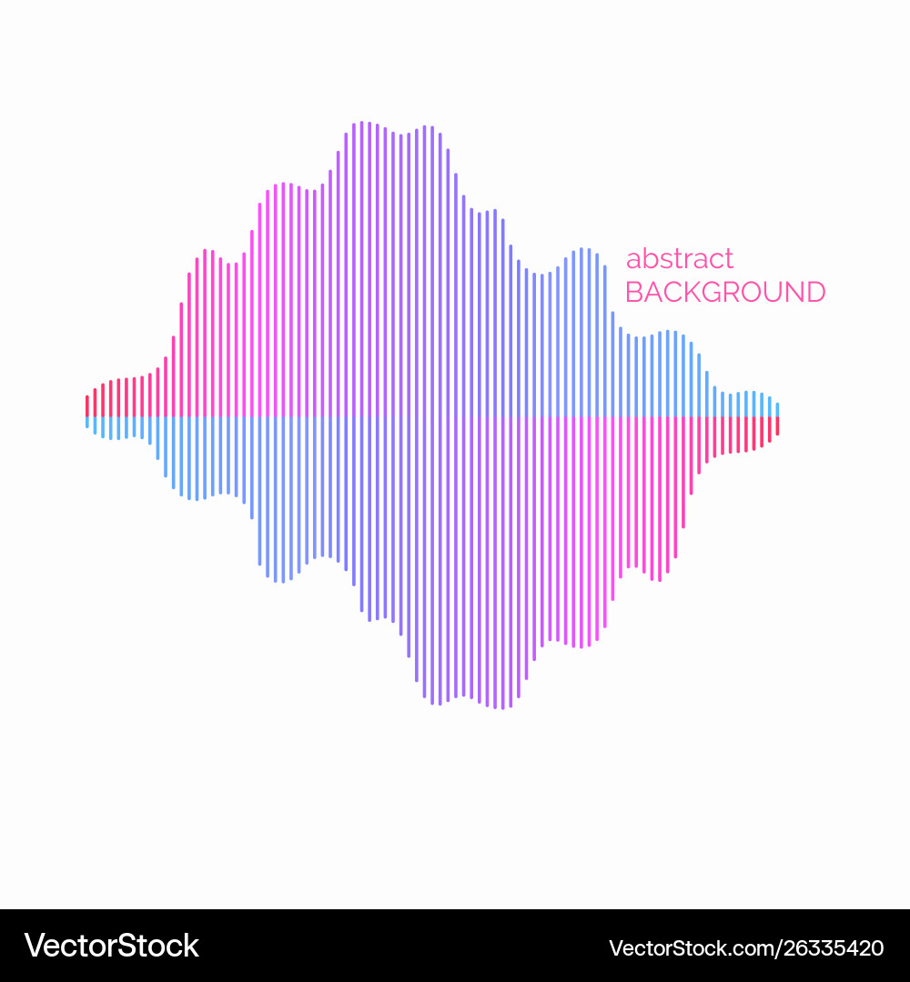 Abstract element with dynamic linear waves Abstract element with dynamic linear waves vector image