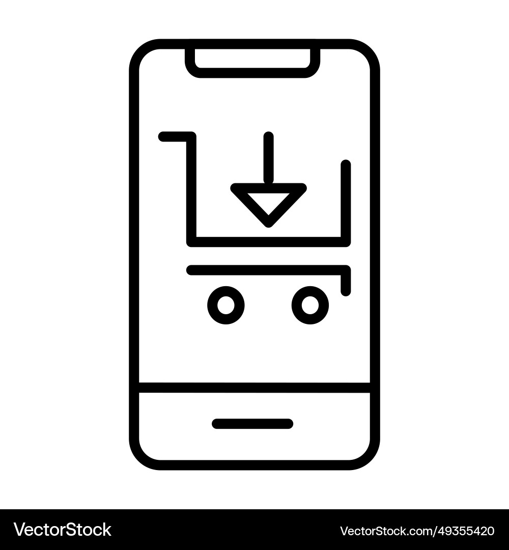 Add cart line style icon design Add cart line style icon design Vector Image