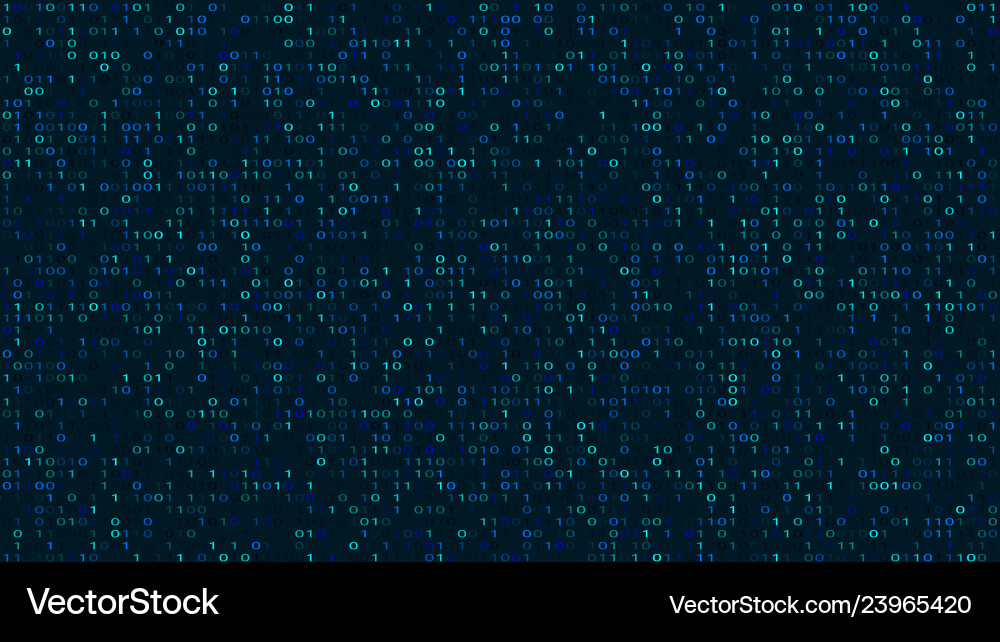 Binary Code Cyber Space vector image