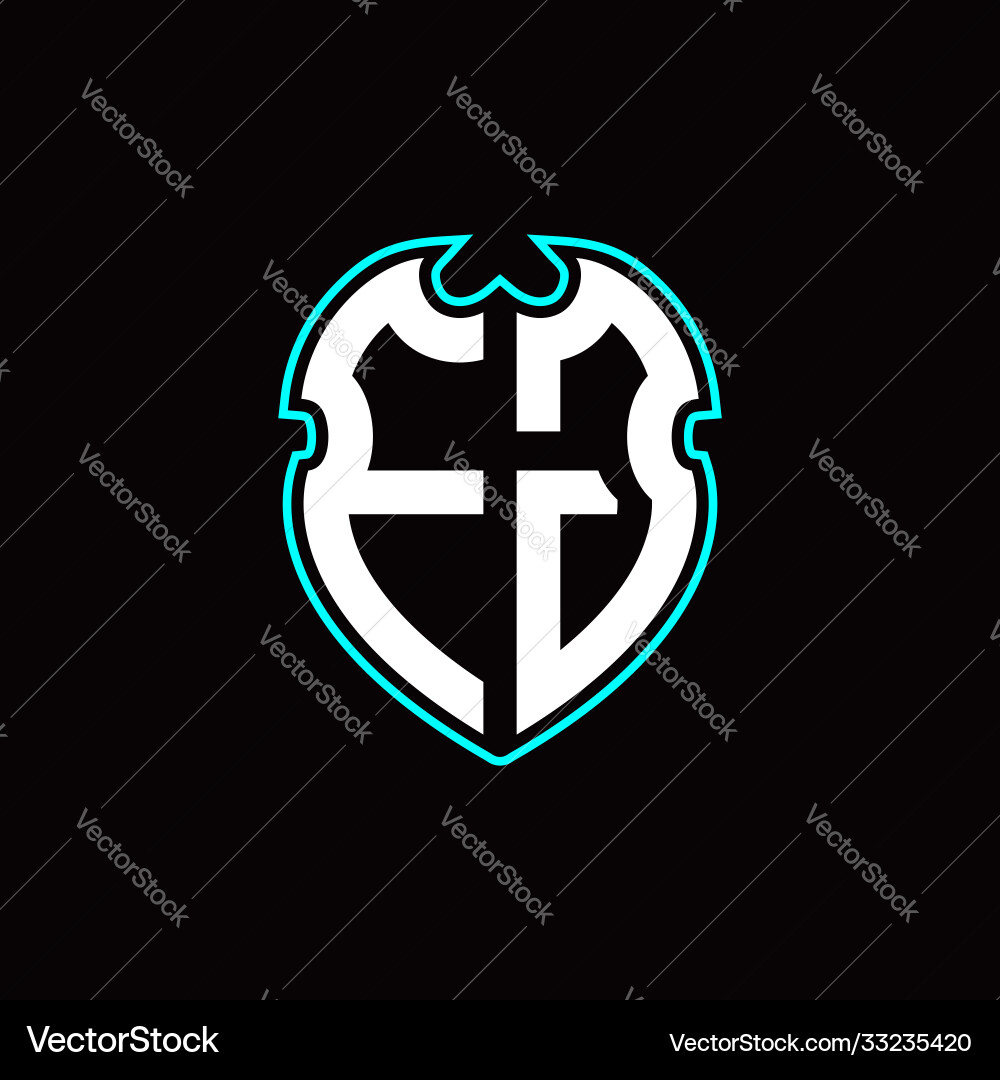 F j initial logo design with a shield shape F j initial logo design with a shield shape Vector Image