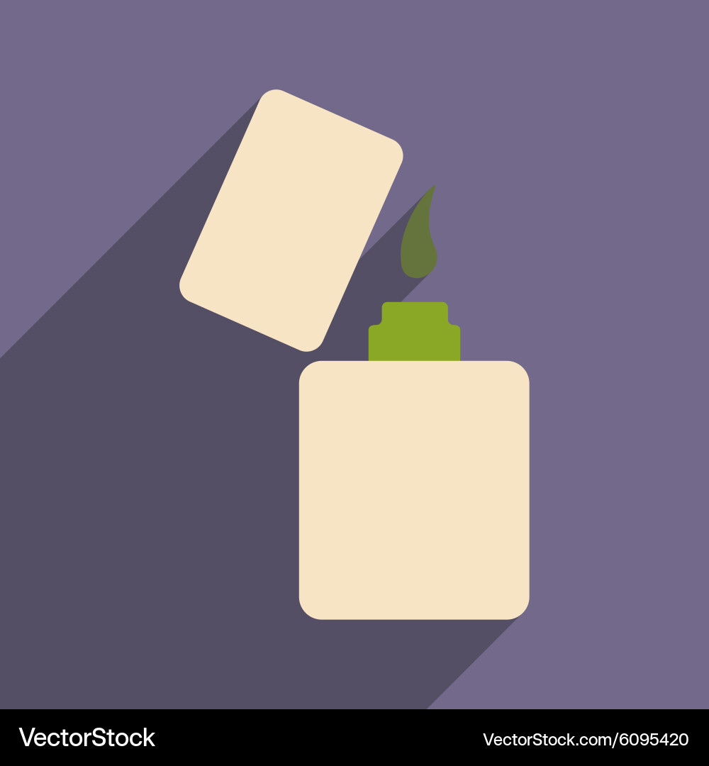 Flat with shadow icon and mobile application Vector Image