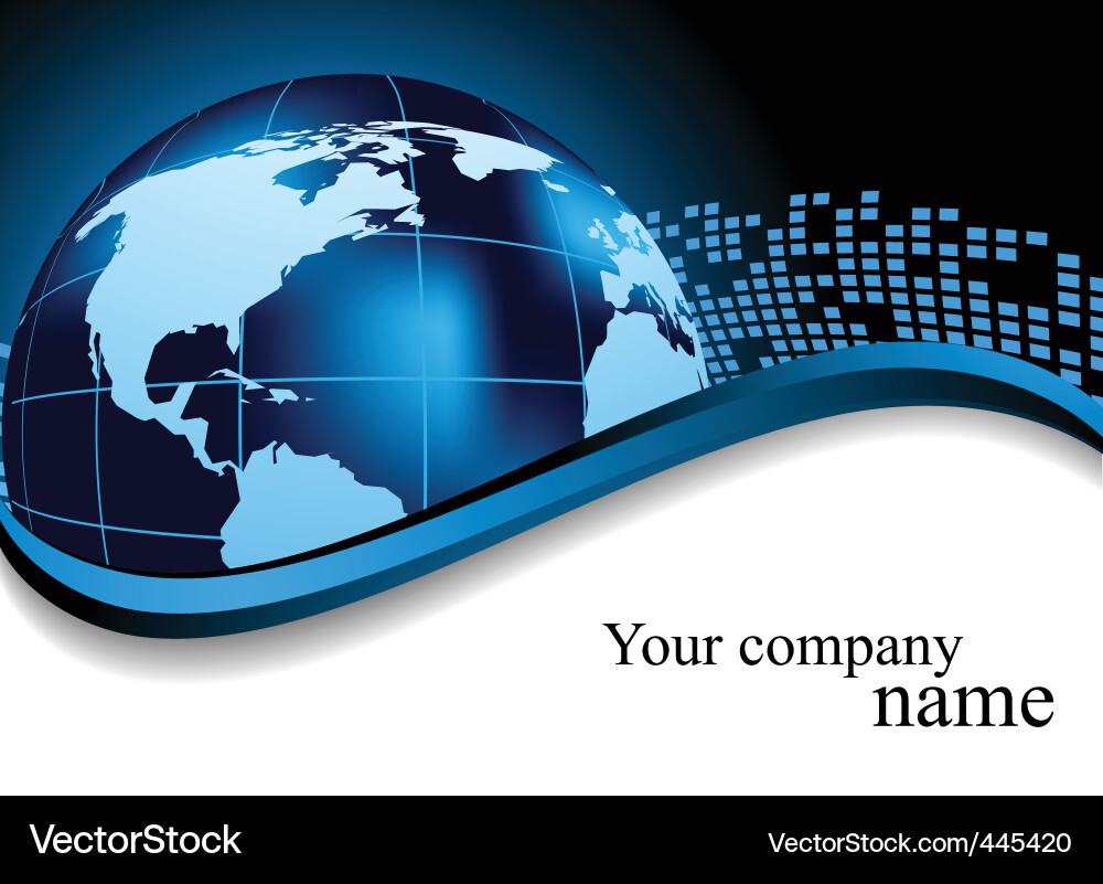 Global Connection Sphere Vector Image