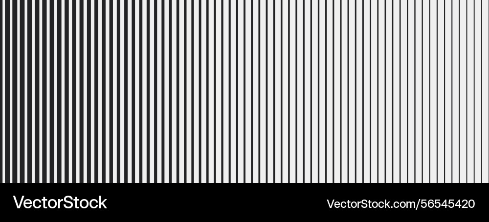 Monochrome stripe pattern with linear fade Monochrome stripe pattern with linear fade vector image