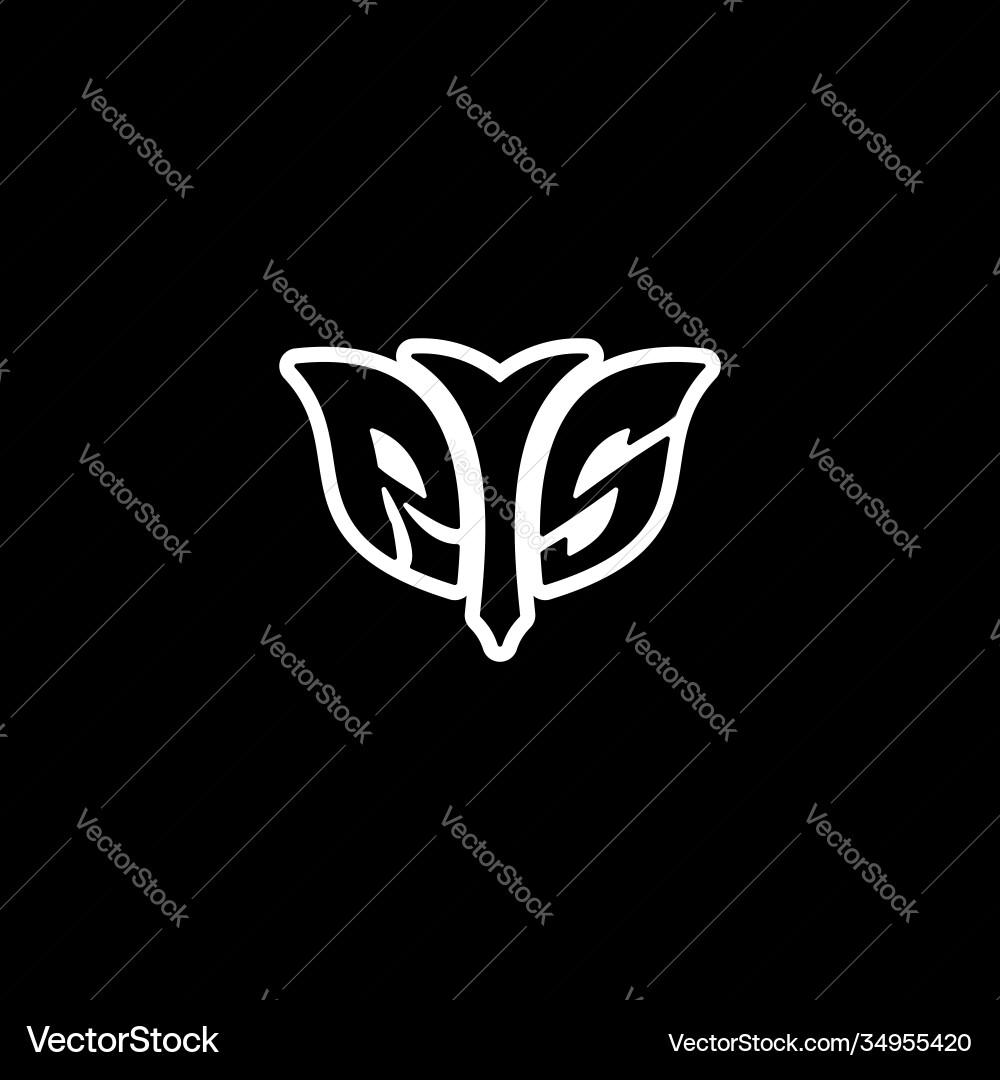 R s initials bow arrow simple modern minimalist R s initials bow arrow simple modern minimalist Vector Image
