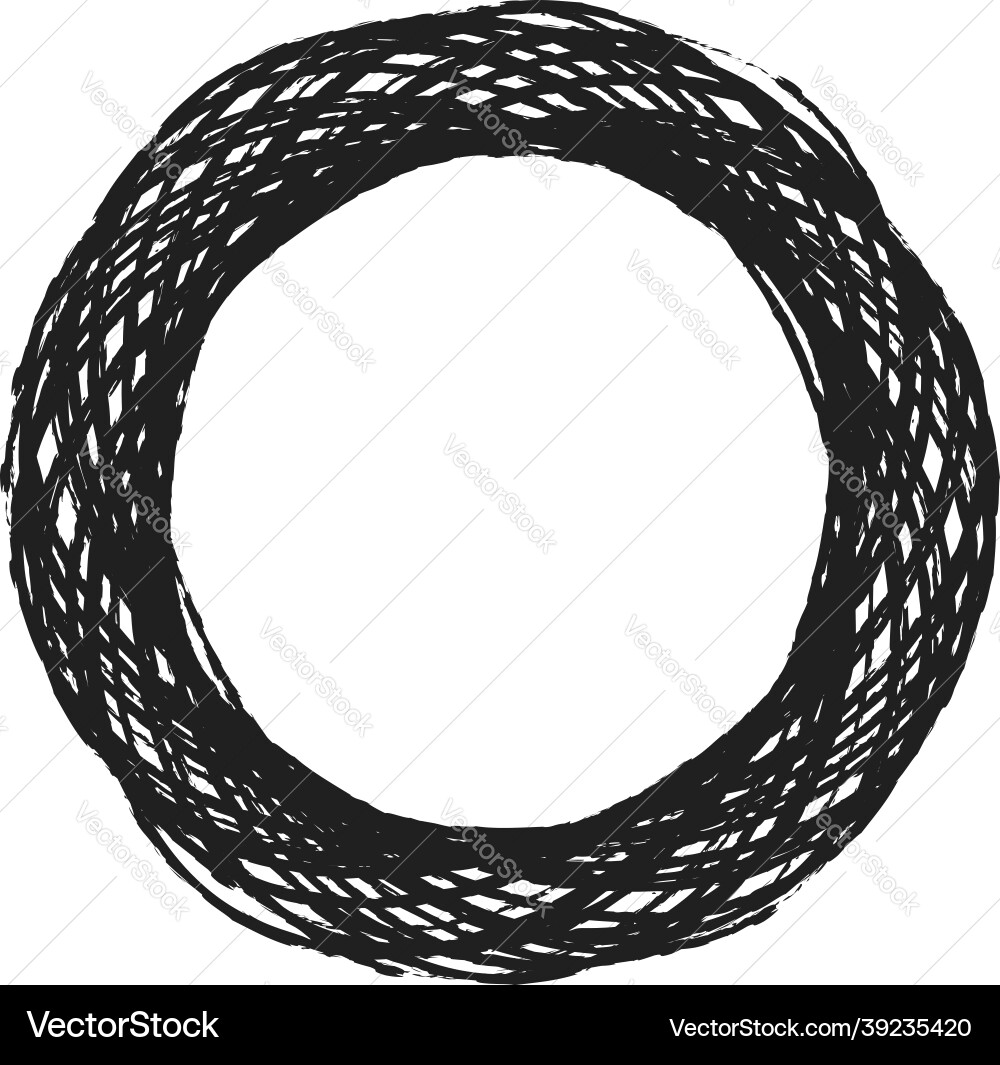 Sketch scribble sketchy grungy lines circles Vector Image