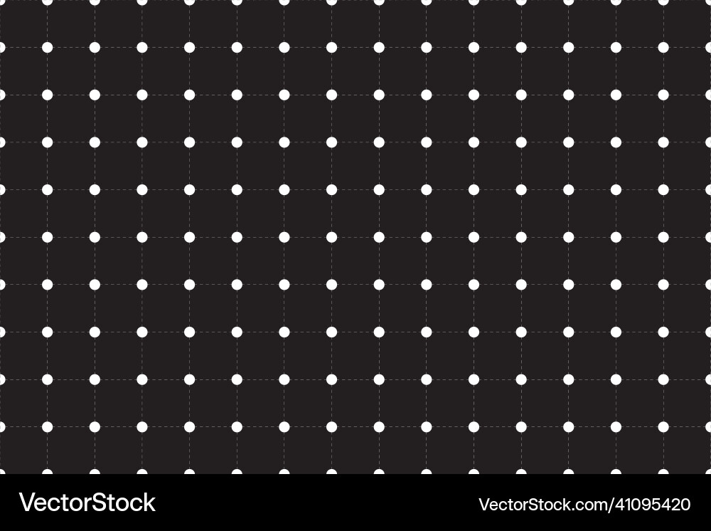 Wireframe grid dots seamless pattern hud design vector image