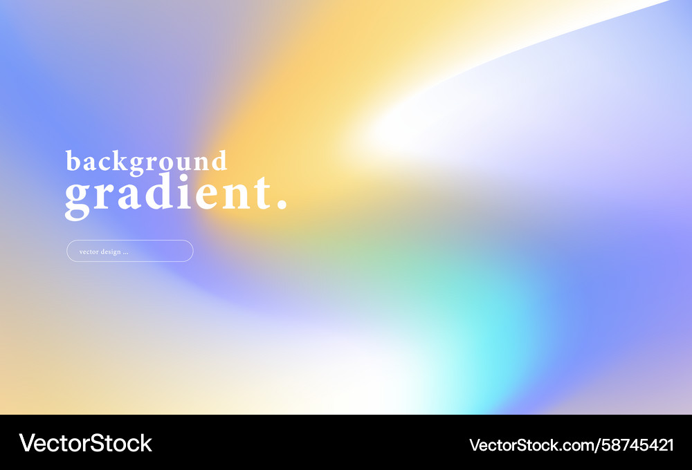 Abstract Colorful Gradient Background Vector Image