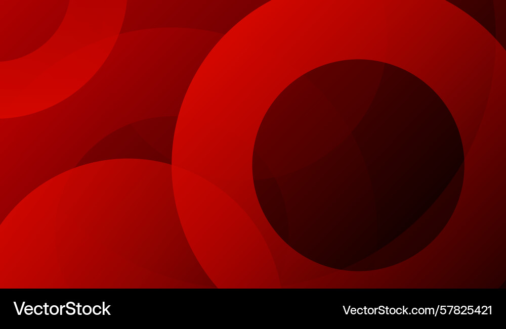 Abstract red gradient circles shape background Abstract red gradient circles shape background vector image