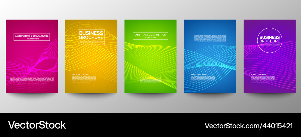 Cover geometric minimal set abstract line pattern Vector Image