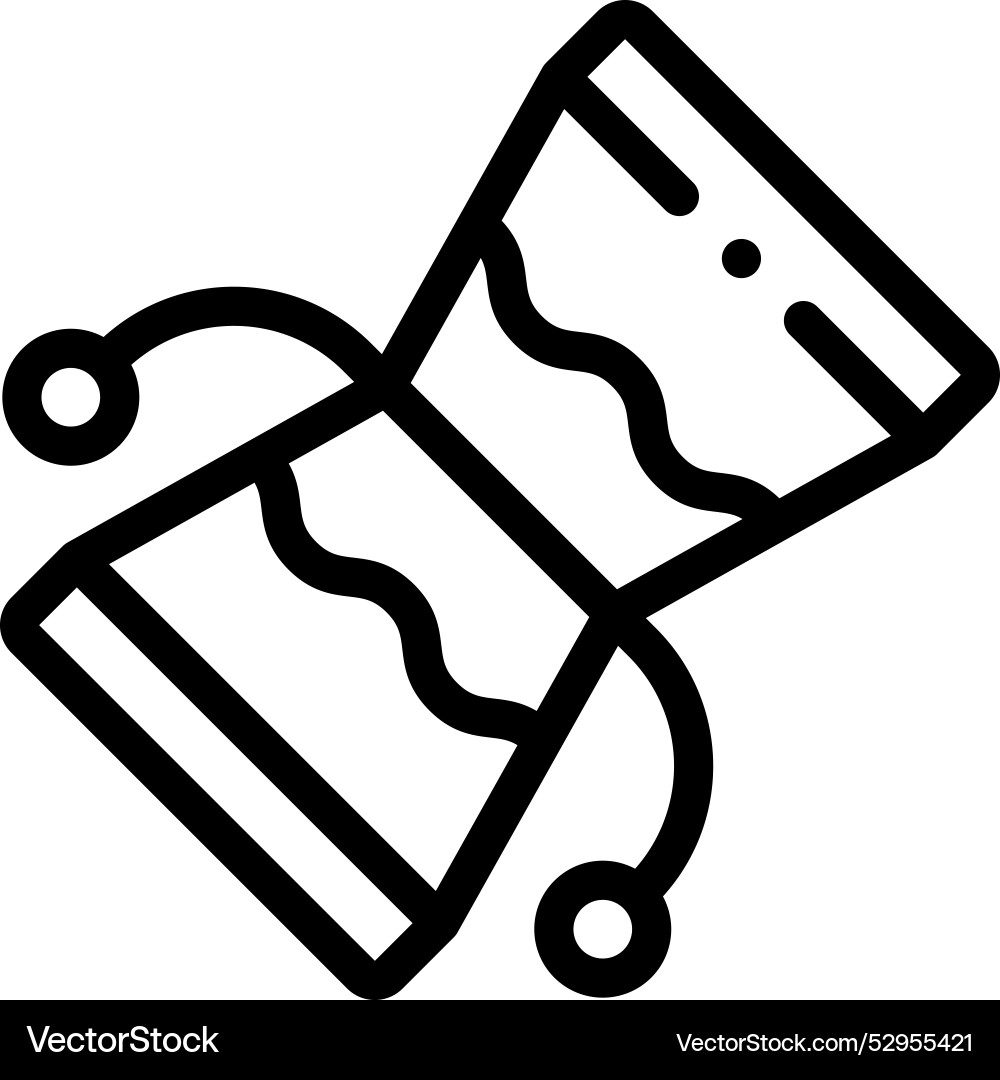 Damaru icon thin linear style design isolated Damaru icon thin linear style design isolated vector image