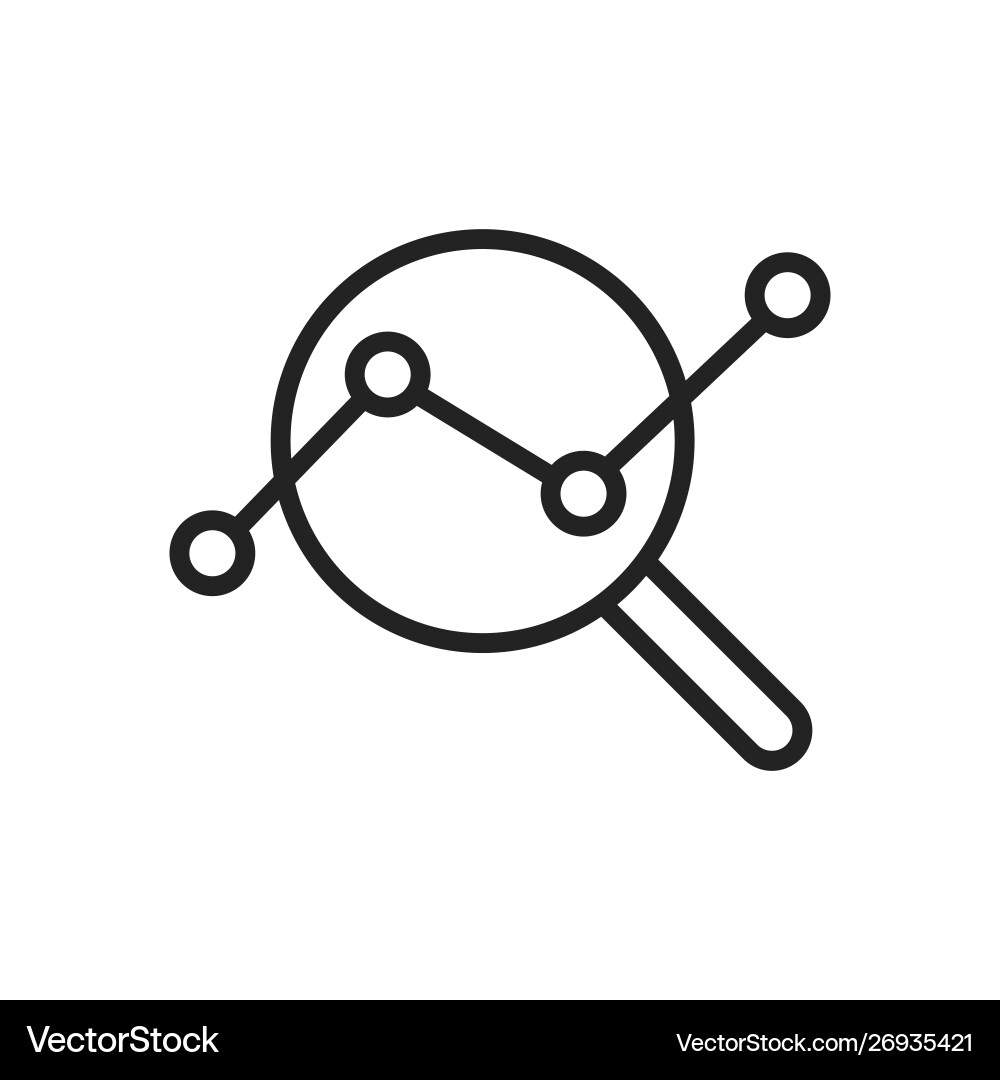 Data analysis web icons in line style graphs Data analysis web icons in line style graphs Vector Image