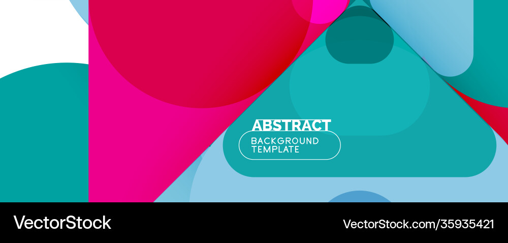Flat geometric round shapes and dynamic lines Flat geometric round shapes and dynamic lines Vector Image