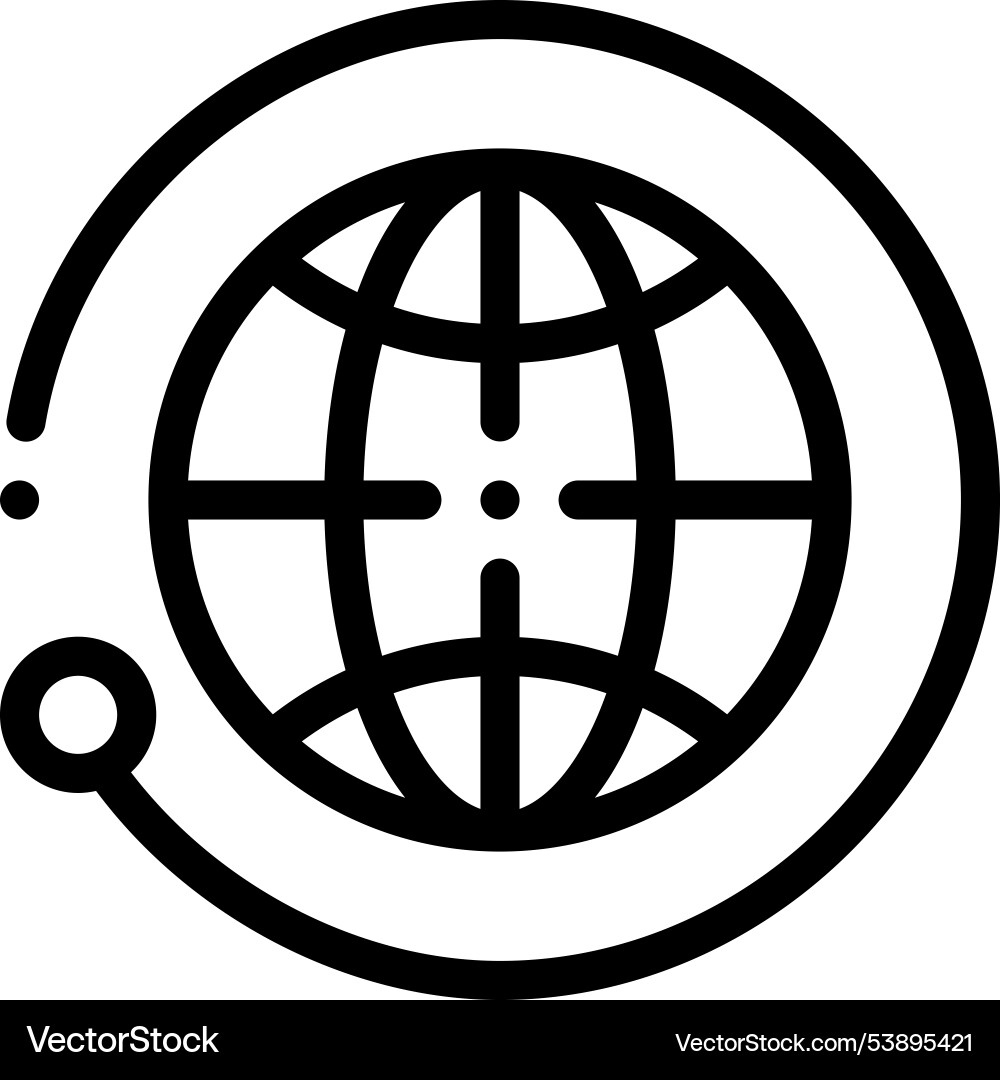 Geolocation icon thin linear style design Geolocation icon thin linear style design vector image