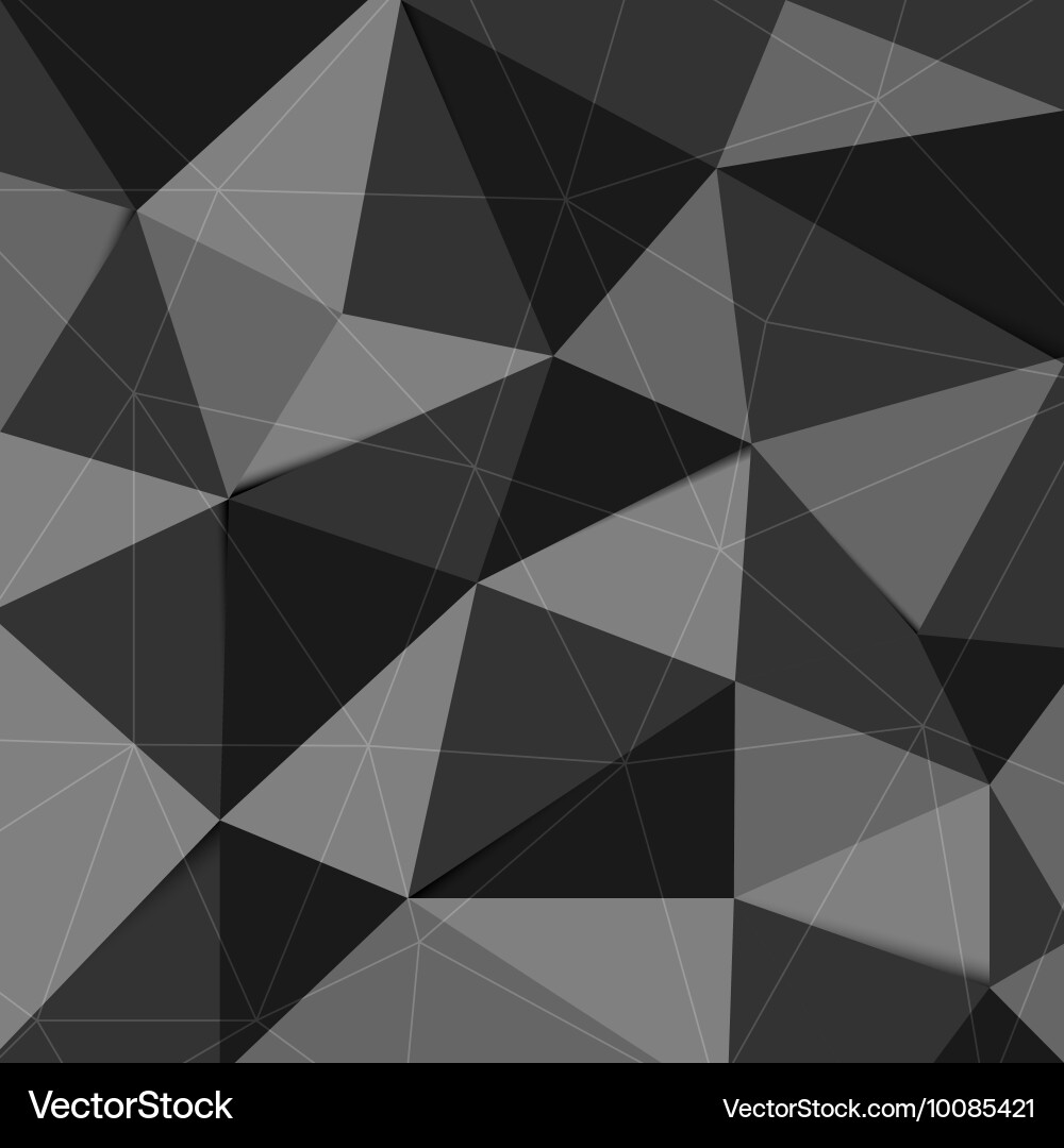 Grau Polygon abstrakte Hintergrund Vektorbild