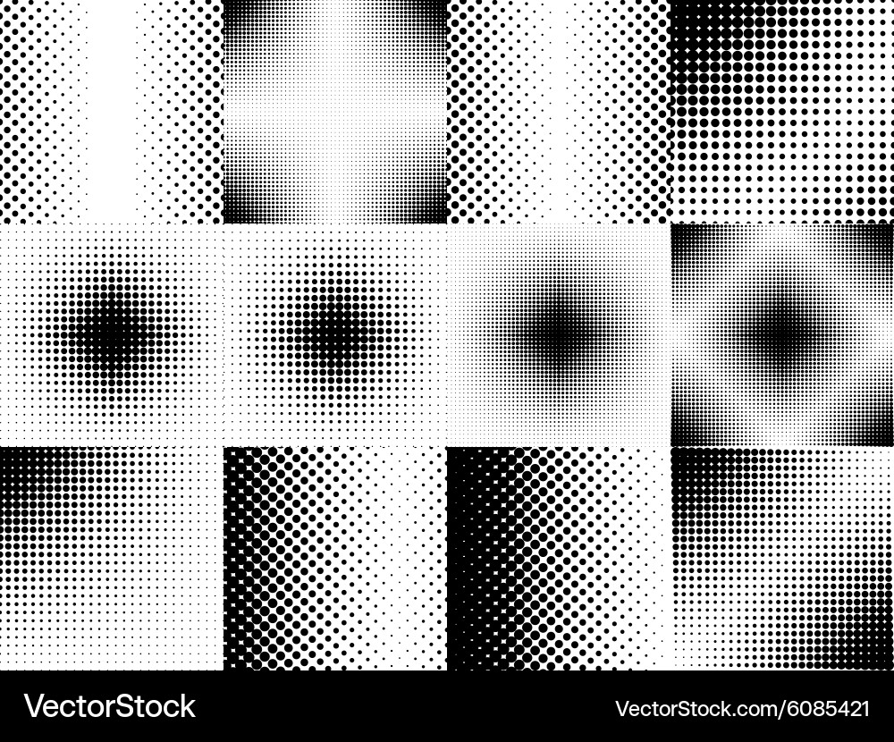 Halftone Dot Pattern Background vector image