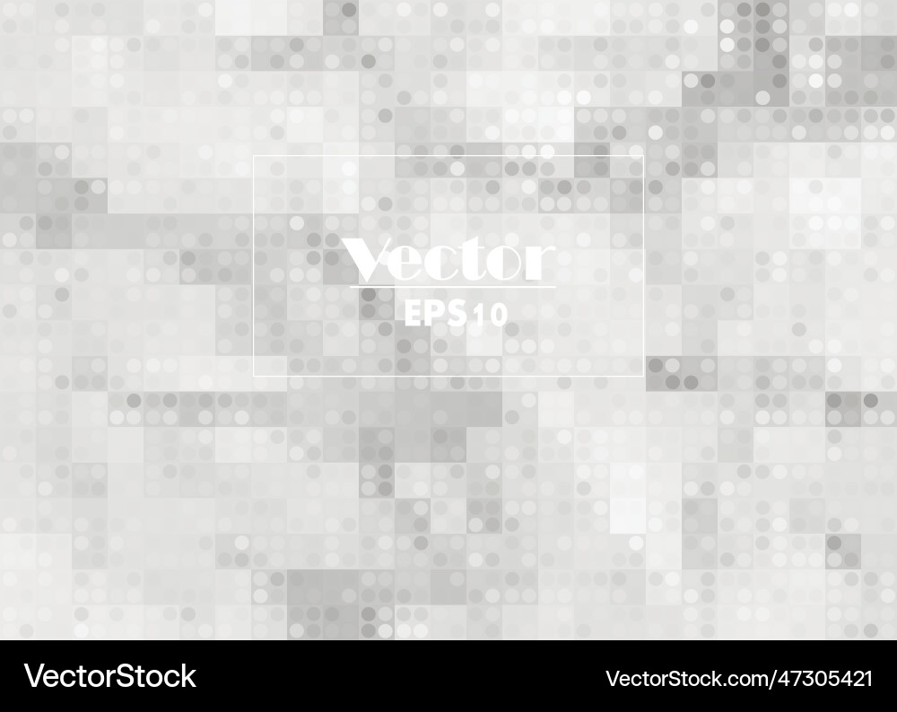Light gray abstract mosaic seamless pattern Vector Image