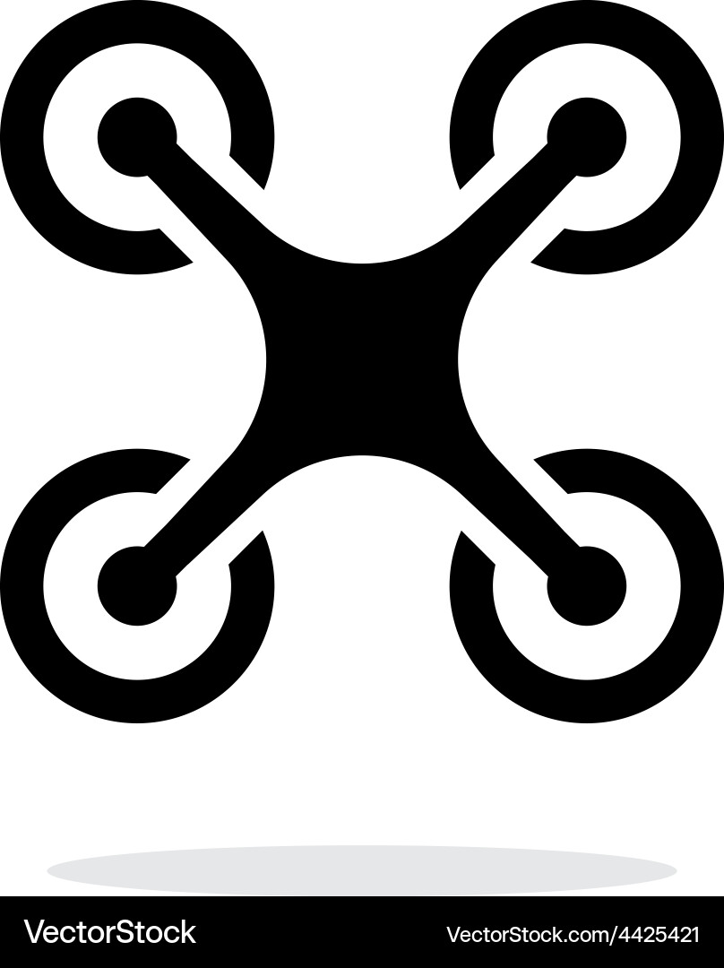 Quadcopter Icon - Modern Drone Royalty Free Vector Image