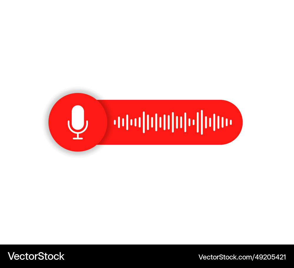 Voice message icon for your chat design Voice message icon for your chat design Vector Image