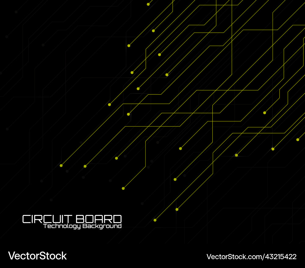 Abstract background with glowing circuit board Abstract background with glowing circuit board Vector Image