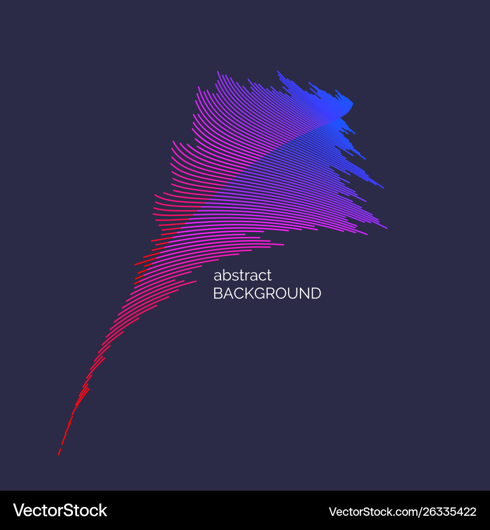 Abstract element with dynamic lines Abstract element with dynamic lines vector image