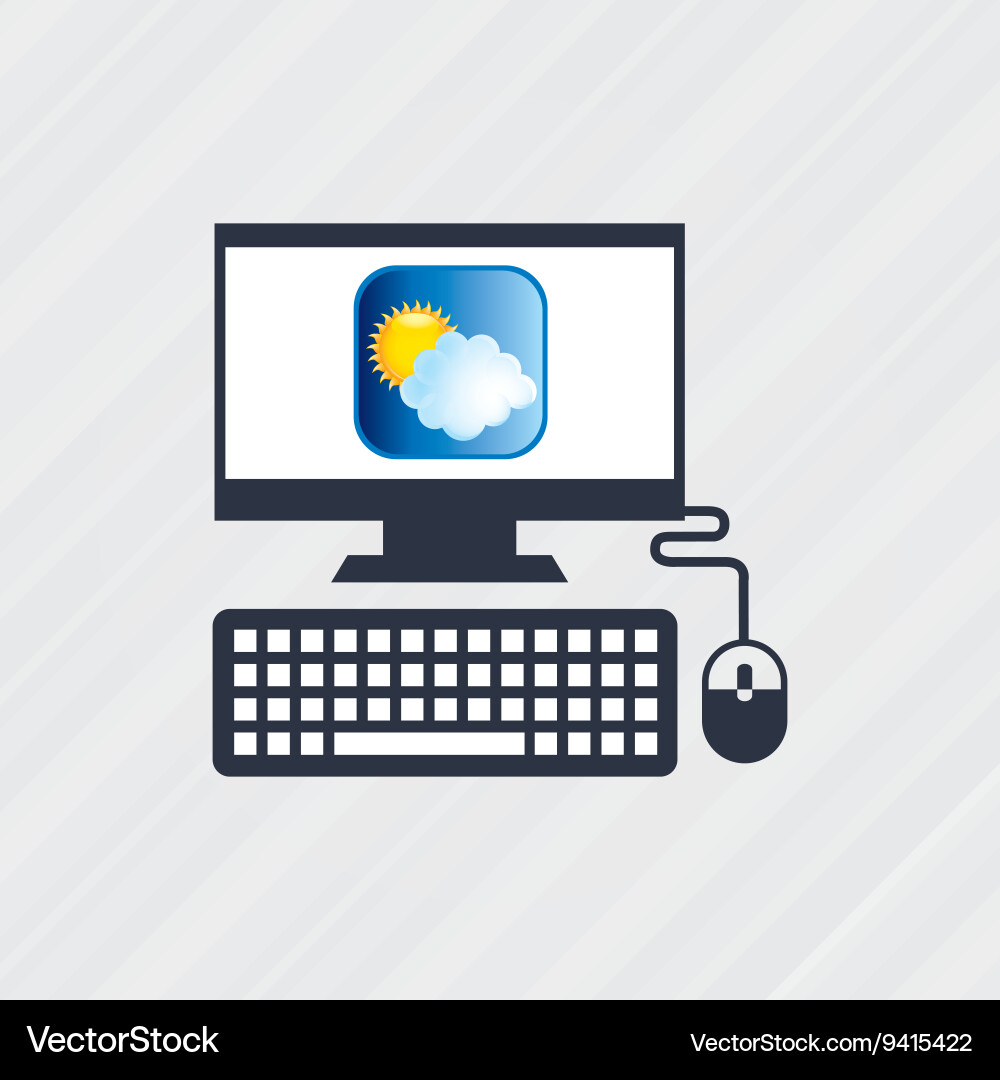 Application service design Vector Image