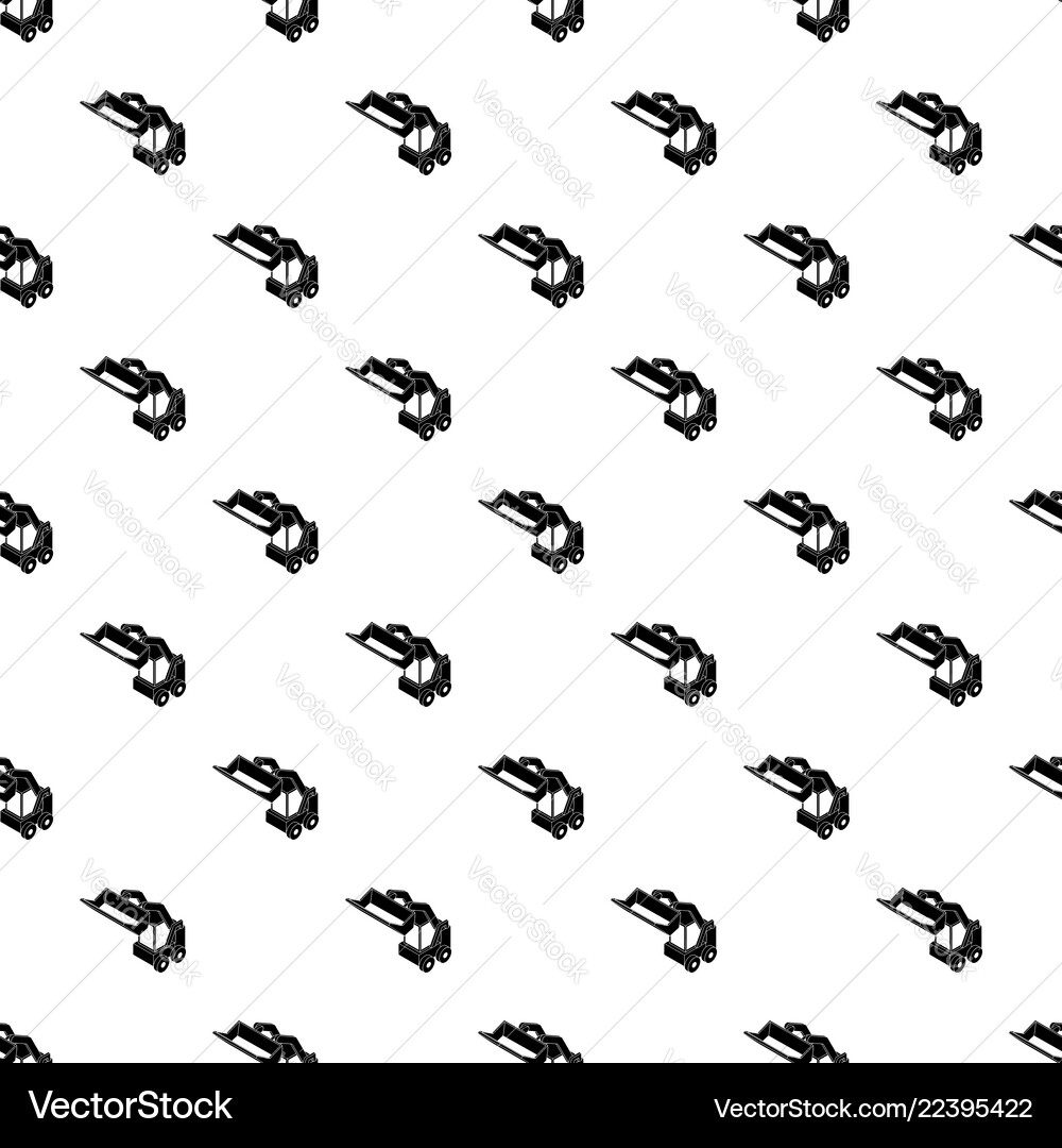 Bobcat machine pattern seamless Bobcat machine pattern seamless Vector Image