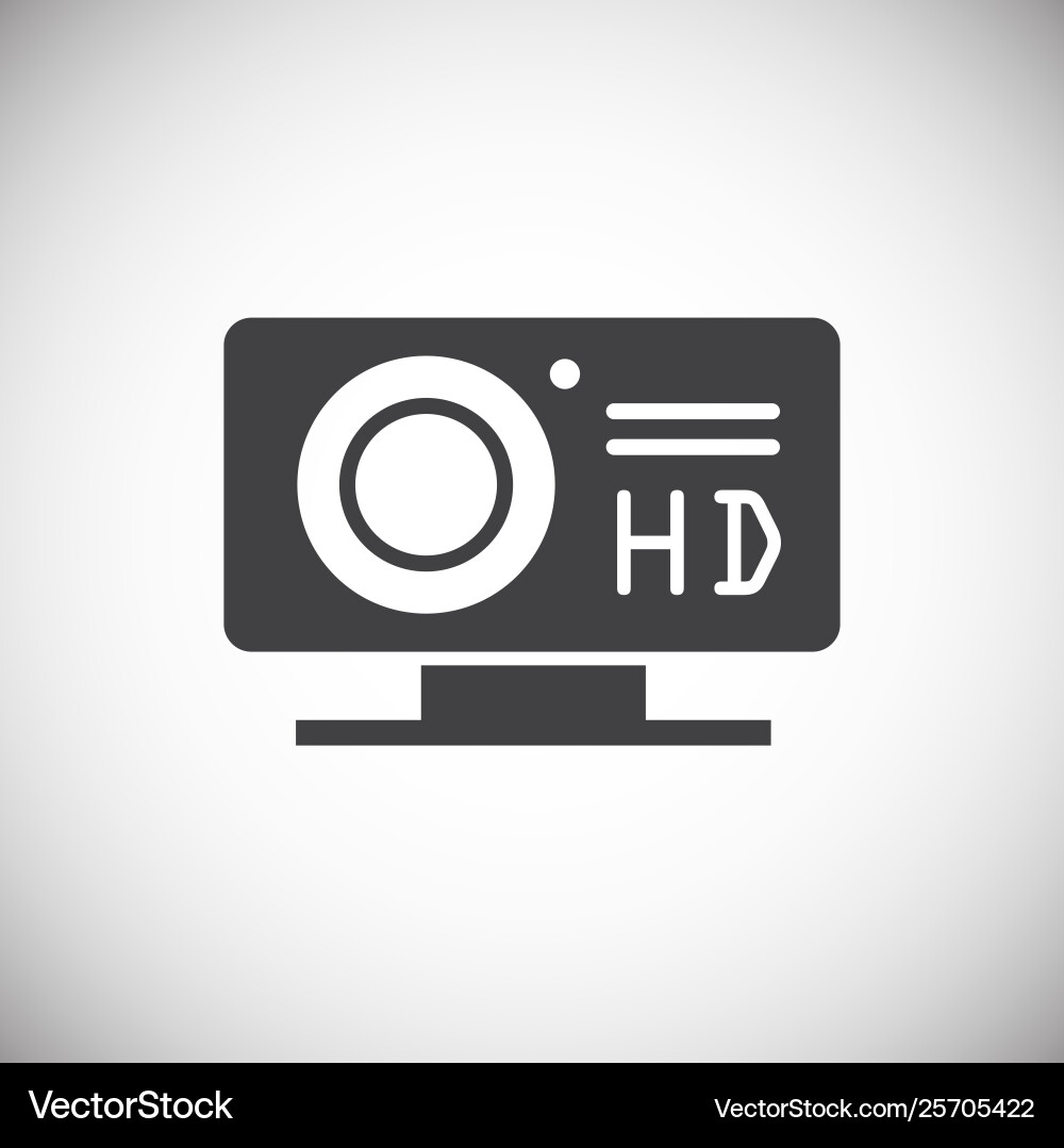 Computer hardware icon on background for graphic Vector Image