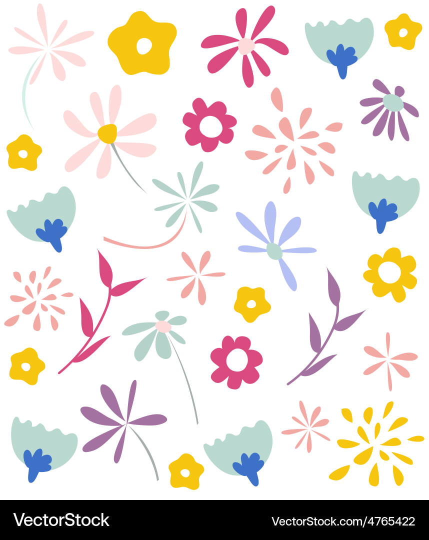 Floral Seamless Pattern Vector Image