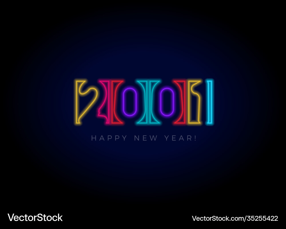 New year 2021 numbers for digital display design New year 2021 numbers for digital display design Vector Image