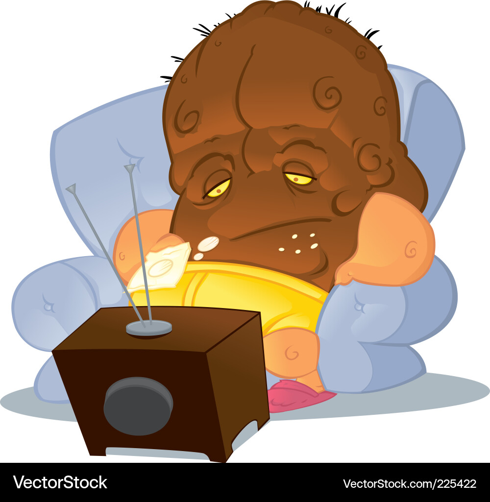 Relaxing on the Sofa Vector Image