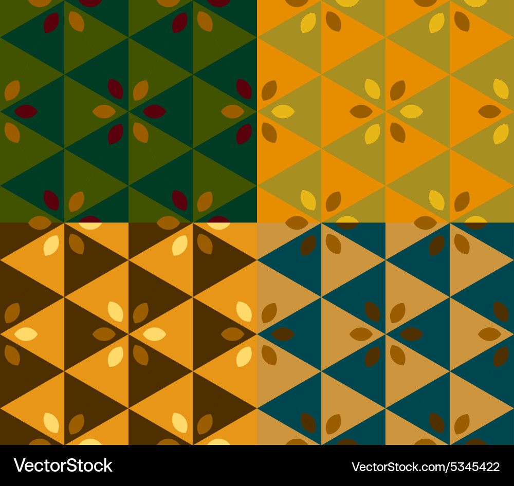 Set of geometric patterns Vector Image