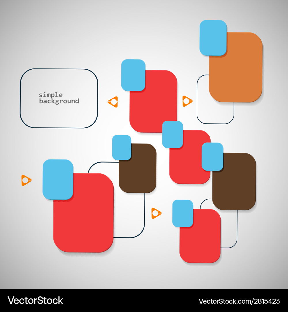 Colored elements for text and symbols Vector Image
