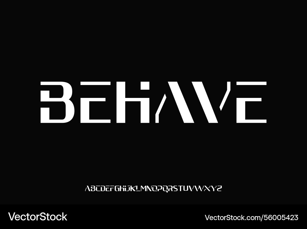 Display alphabet font design suitable Vector Image