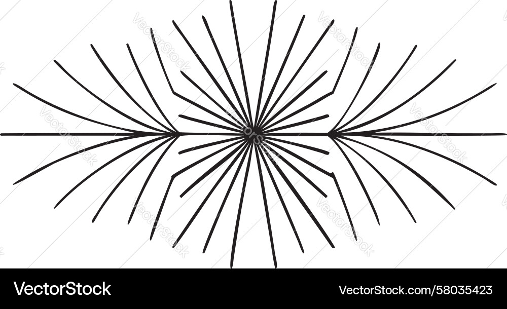 Dynamic Radial Speed Lines Vector Image
