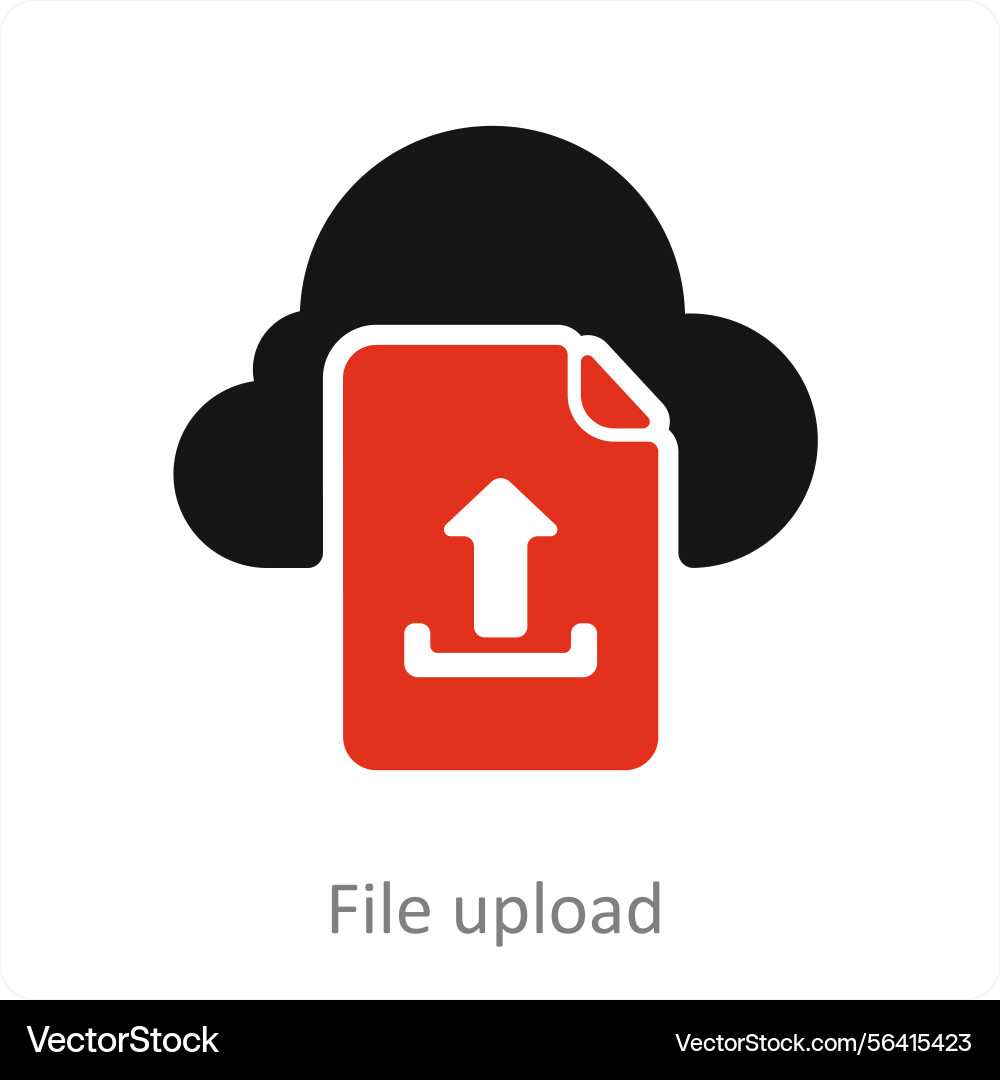 File upload icon concept Vector Image
