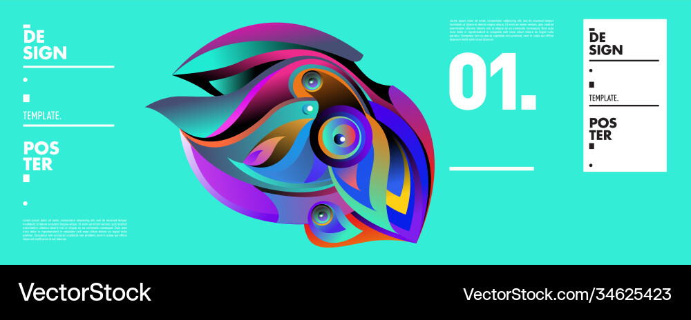 Landing page background template with colorful Landing page background template with colorful Vector Image