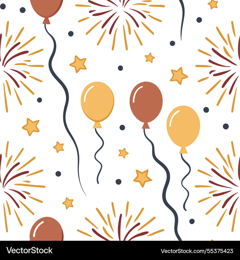 New year seamless pattern with sparkling New year seamless pattern with sparkling Vector Image