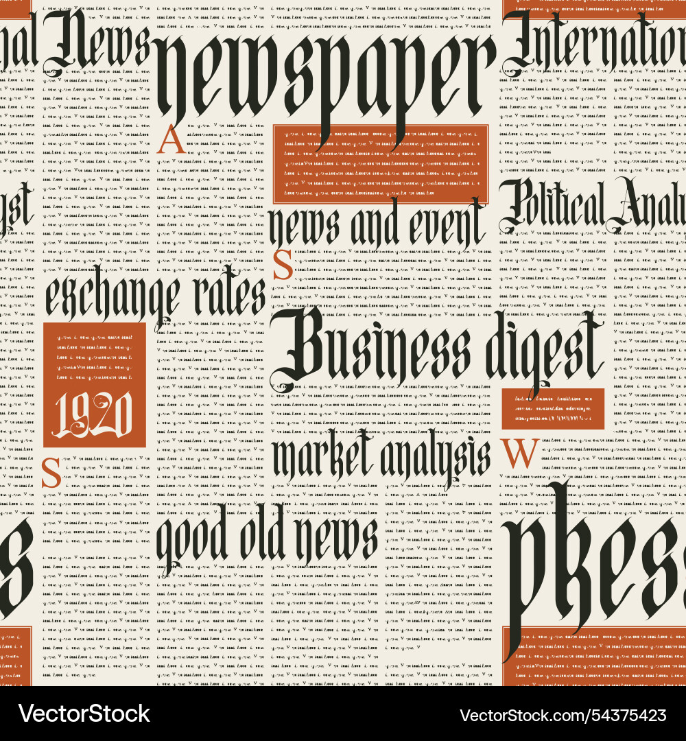 Seamless pattern with newspaper columns Seamless pattern with newspaper columns vector image