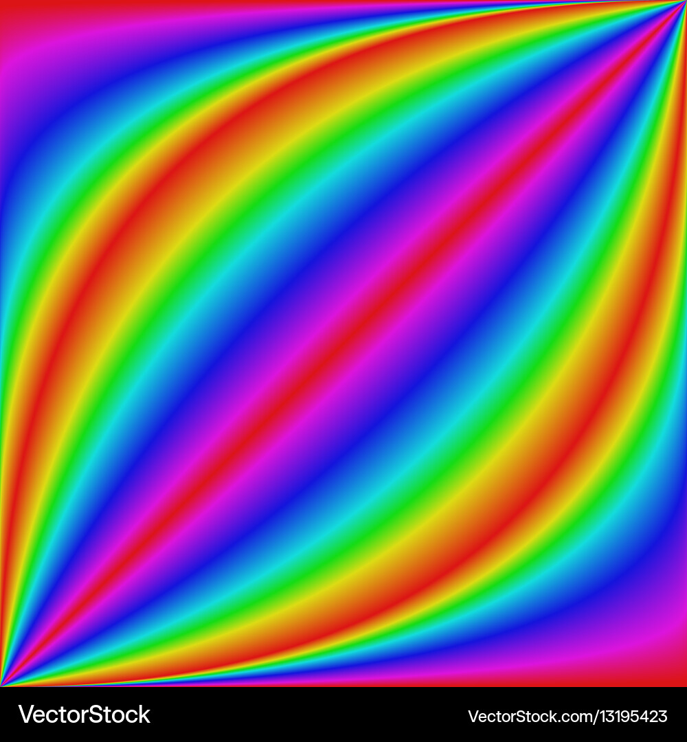 Smooth gradient rainbow curved background Vector Image