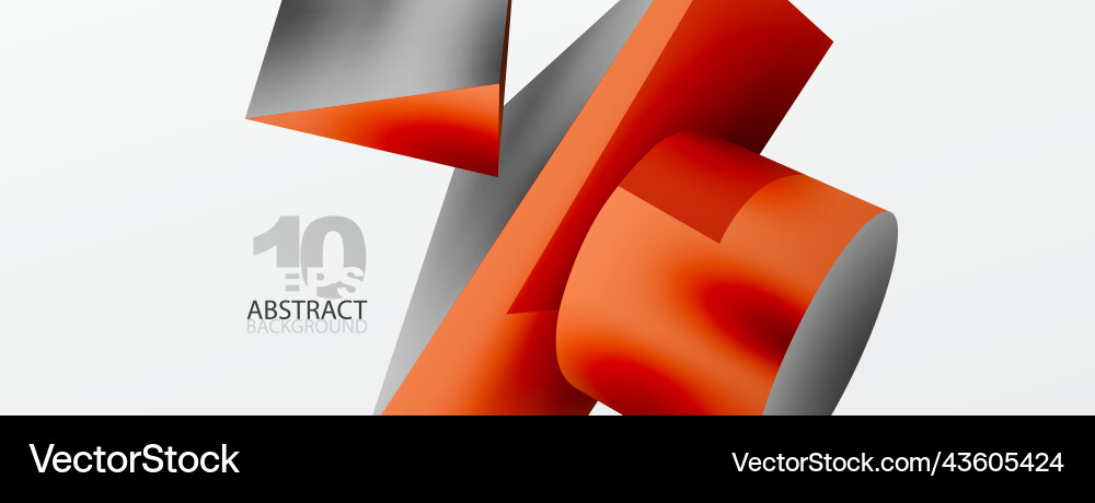 3d abstract background shapes triangle Vector Image