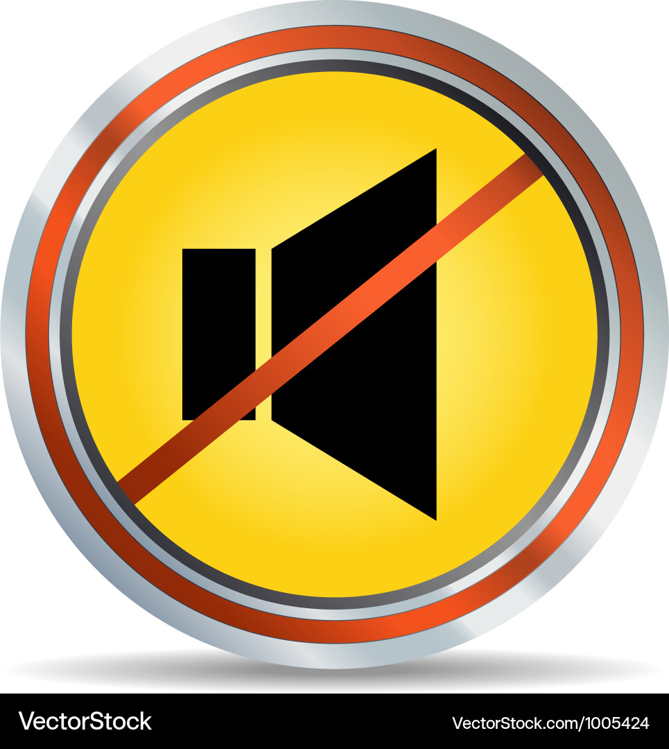 3d glossy speaker web icon design element vector image