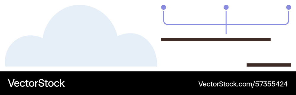 Abstract cloud and diagram representation for data Abstract cloud and diagram representation for data Vector Image