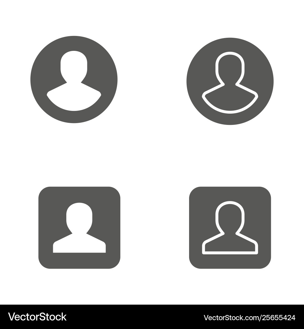 Account icon for graphic and web design Vector Image